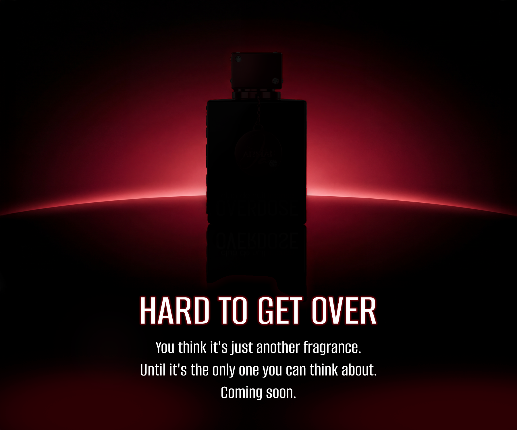 Dark bottle silhouette with red horizon